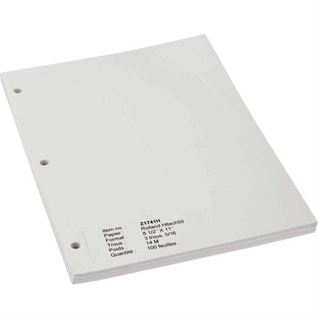 Pqt 100 fles supplémentaires blanches pour livre de minutes