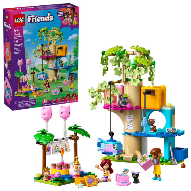 Lego Friends 42666 La fête d’anniversaire et l’arbre à chats