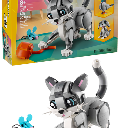 LEGO® Creator 3in1 Playful Cat, Toy, Animal Playset 31163