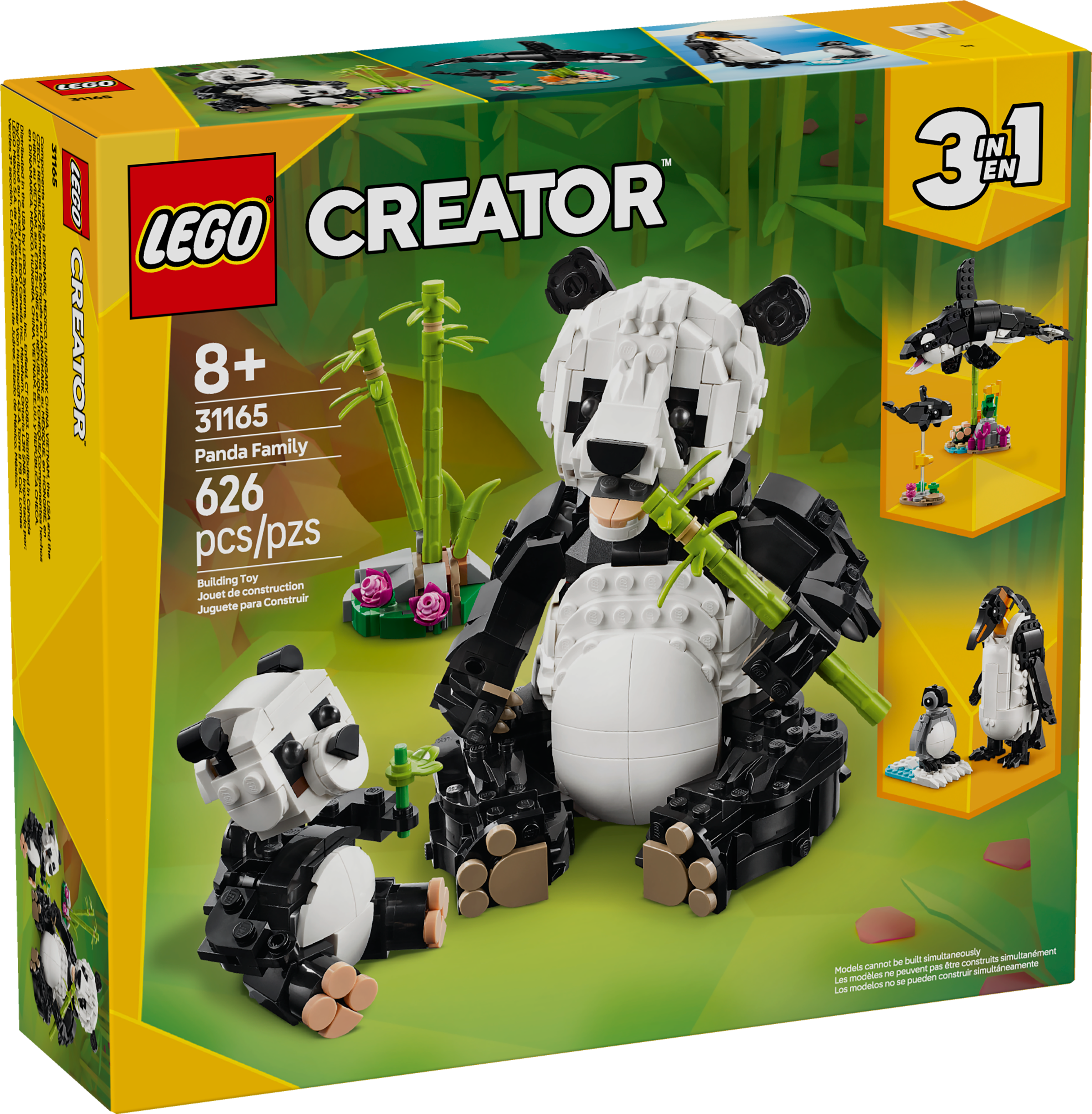 LEGO® Creator 3in1 Wildlife: Panda Family Toy Set 31165 – La
