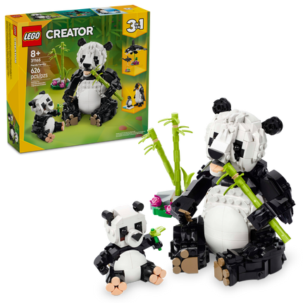 LEGO® Creator 3in1 Wildlife: Panda Family Toy Set 31165