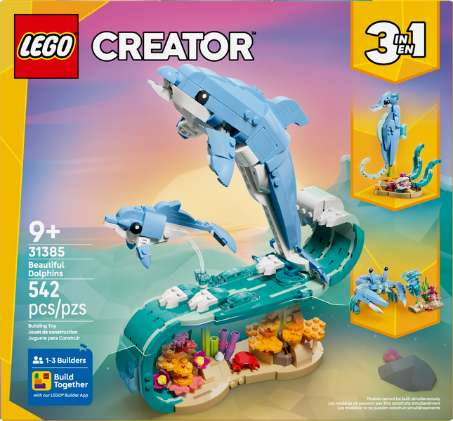 Lego Creator 31385 Sea Animals: Magnificent Dolphins