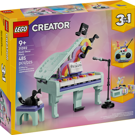 LEGO® Creator 3in1 Decorative Piano with Cat 31392