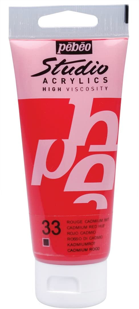 Pébéo 33 Cadmium Red Imit Acrylic Tube 250mL