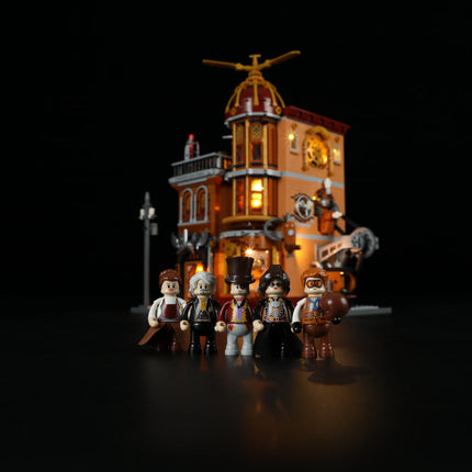 Lumibricks Steampunk Flying Club 1858PCS