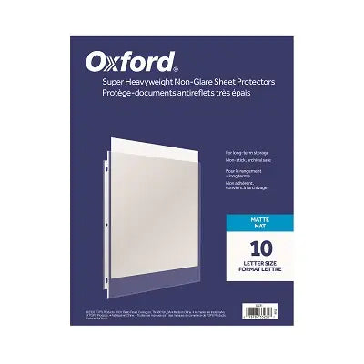 Document Protectors, Extremely Thick, 4 mm Thick, Letter Size, 10/Pk 
