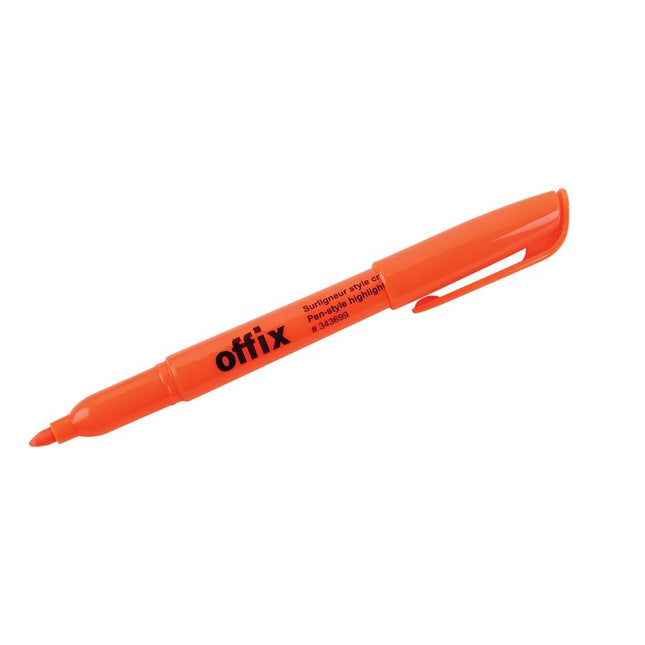 Surligneur style stylo Offix Orange