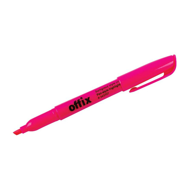 Surligneur style stylo Offix Rose