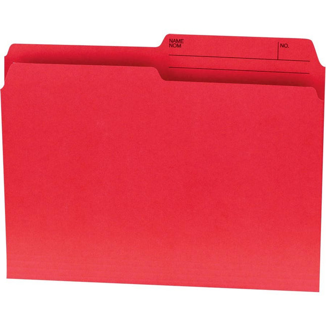 Chemises à dossier réversibles Offix® - Format lettre - Rouge