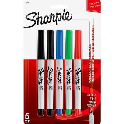 Marker-Permanent, Sharpie Ultra Fine Business Colours 5/Pk
