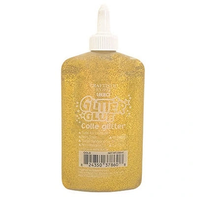 Glue-Glitter, Washable Gold 236Ml.