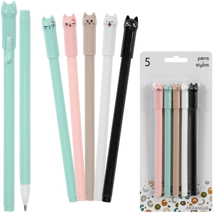 Pqt 5 stylos gel expression chats Merangue