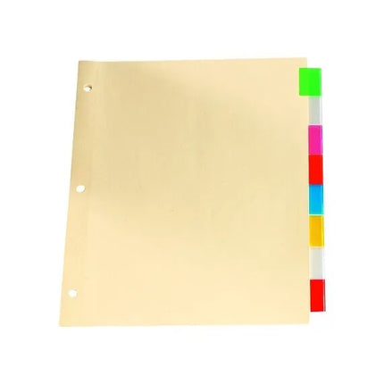 Intercalaires Insérables De Basics, 5 Onglets, Couleurs Assorties