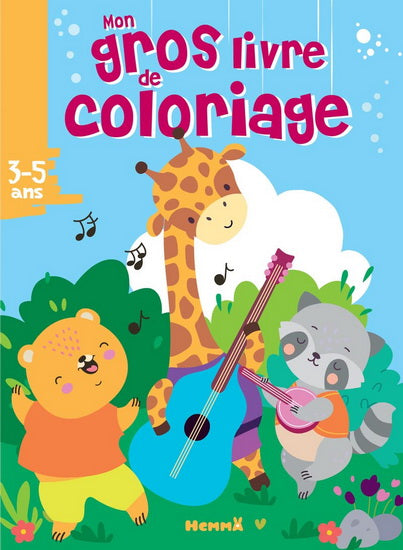 Mon gros livre de coloriage 3-5 ans animaux