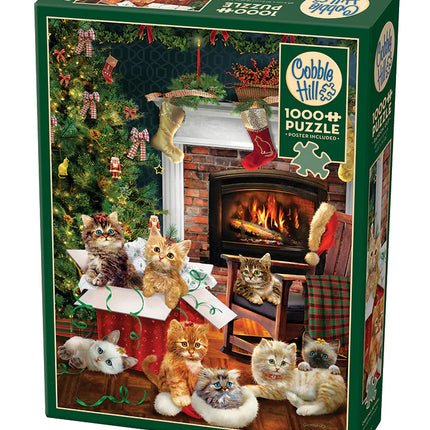CT Cobble Christmas Kittens | 1000 pieces 