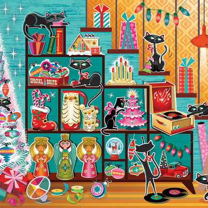 CT Cobble Christmas Cats | 1000 pieces 