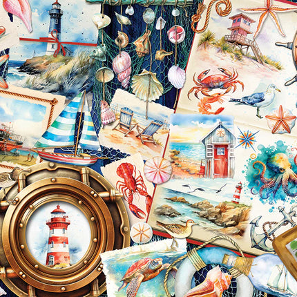 C-T Cobble Carnet de croquis de bord de mer | 1000 pièces