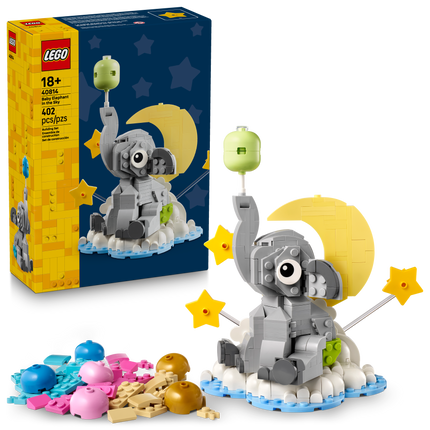 Lego Iconic 40814 Le bébé éléphant dans le ciel