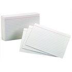 Oxford® Ruled Index Cards, 6 x 4 in., White, 100/Pkg