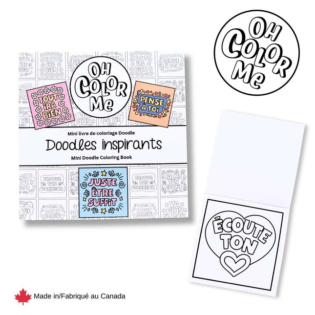 Mini livre de coloriage Doodles inspirants