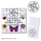 Mini livre de coloriage Bestioles et fleurs