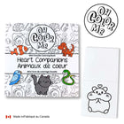 Heart Animals Mini Colouring Book