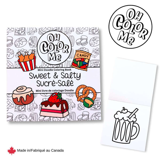 Mini livre de coloriage Sucré-salé