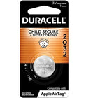 Duracell 2032 Lithium Button Battery, 3V