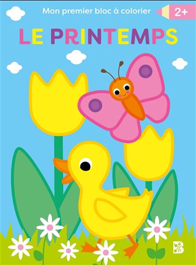 Le Printemps - Bloc à colorier