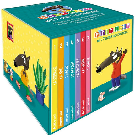 Bibliothèque p'tit loup - "mes 7 livres des émotions"