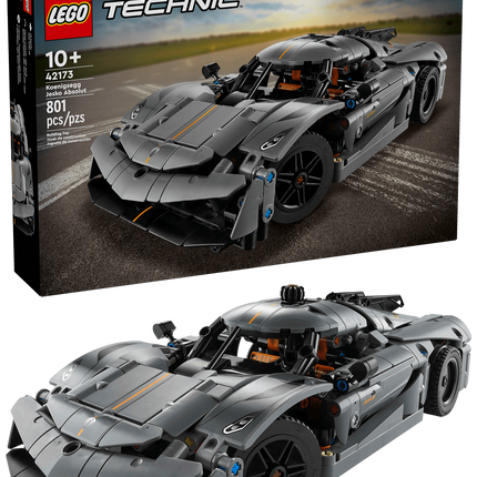 Lego Technic 42173 Koenigsegg Jesko Absolut hypercar gray 
