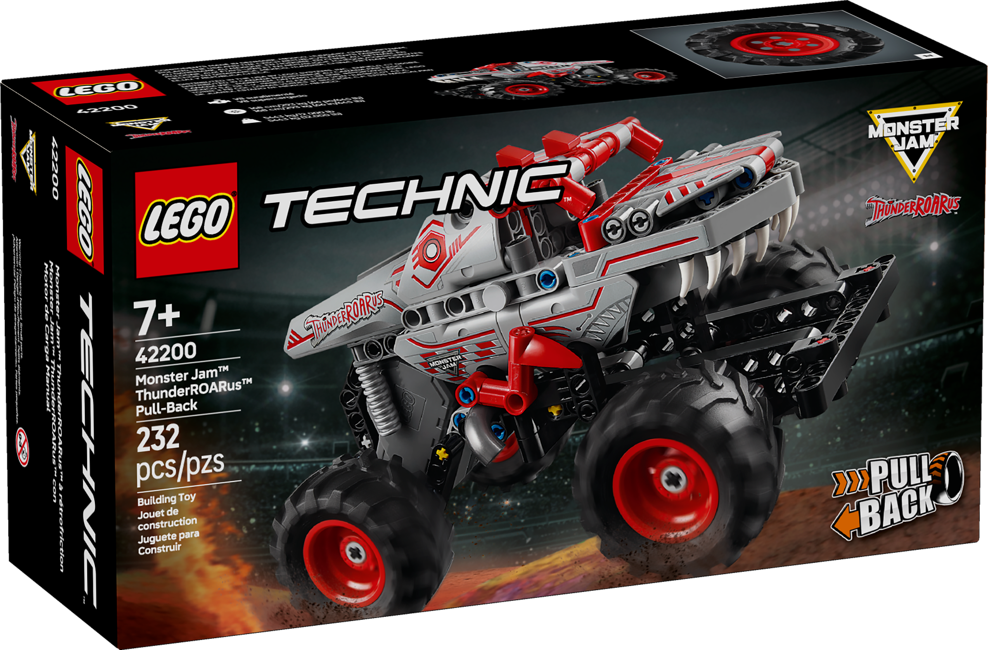 LEGO® Technic™ Monster Jam™ ThunderROARus™ Pull-Back Truck Toy LEGO® Technic™ Monster Jam™ ThunderROARus™ Pull-Back Truck Toy