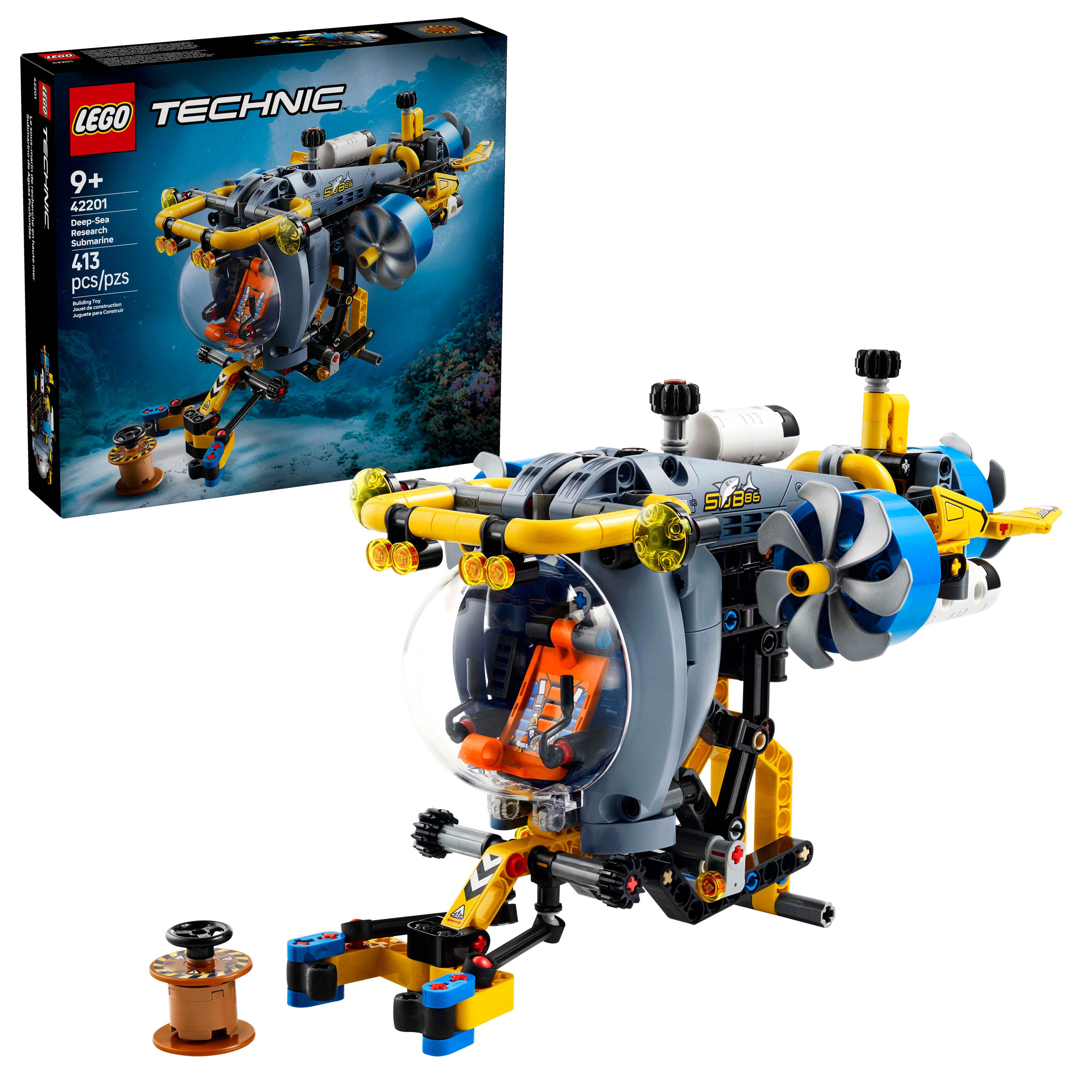 LEGO® Technic™ Deep Sea Research Submarine Toy Set 42201 – La