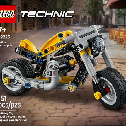Lego Technic 42225 The Yellow Motorcycle