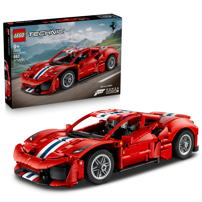 LEGO® Technic™ Ferrari 488 Pista Car, Building Toy 42235