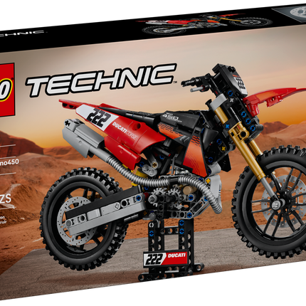 LEGO® Technic™ Ducati Desmo450 MX Factory Motorcycle 42238