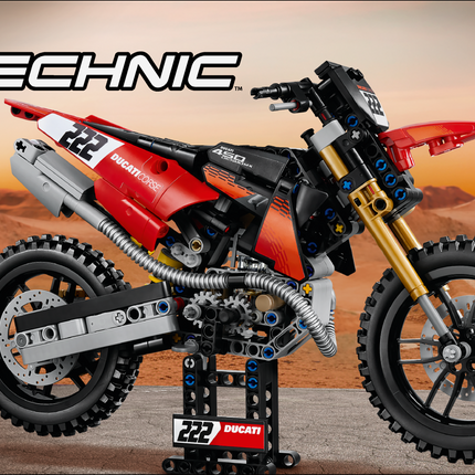 LEGO® Technic™ Ducati Desmo450 MX Factory Motorcycle 42238