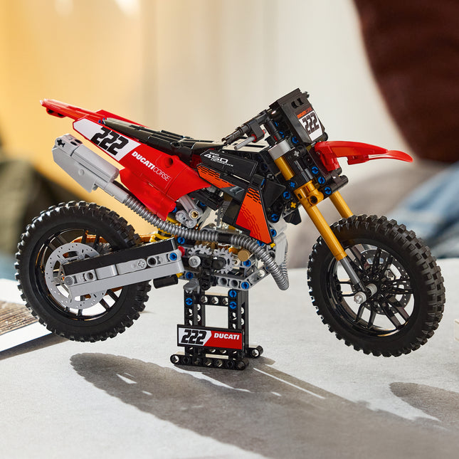 LEGO® Technic™ Ducati Desmo450 MX Factory Motorcycle 42238