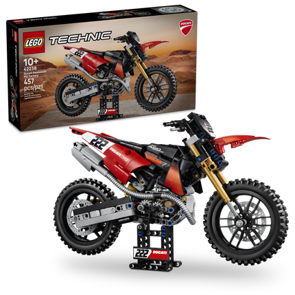 LEGO® Technic™ Ducati Desmo450 MX Factory Motorcycle 42238
