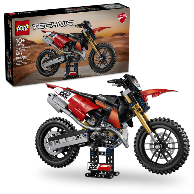 LEGO® Technic™ Ducati Desmo450 MX Factory Motorcycle 42238