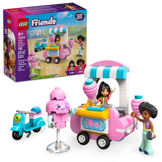 LEGO® Friends Le kiosque de barbe à papa et le scouteur, Jouet, Ensemble de jeu de simulation 42643