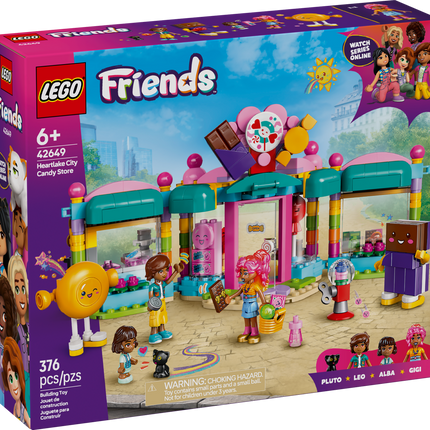 LEGO® Friends Heartlake City Candy Shop Role Play Set, Role Play Toy 42649