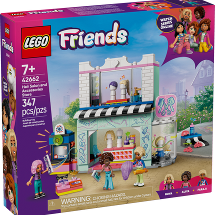 LEGO® Friends Hair Salon and Accessory Shop, Creative Pretend Play Toy 42662