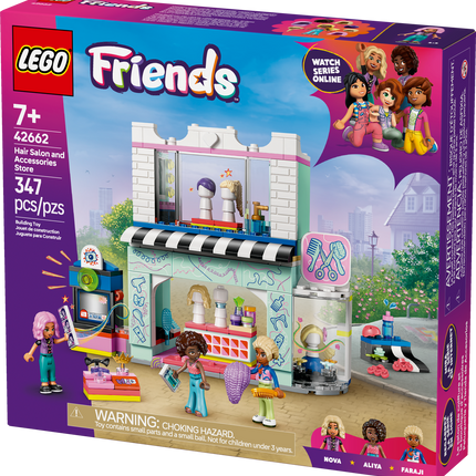 LEGO® Friends Hair Salon and Accessory Shop, Creative Pretend Play Toy 42662