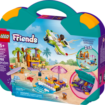 LEGO® Friends La valise créative de plage et de voyage, Ensemble de jouet à construire 42672