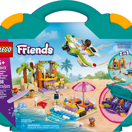 LEGO® Friends La valise créative de plage et de voyage, Ensemble de jouet à construire 42672