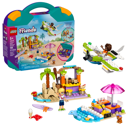 LEGO® Friends La valise créative de plage et de voyage, Ensemble de jouet à construire 42672