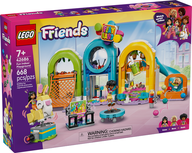 Lego Friends 42686 L’aire de jeux intérieure amusante