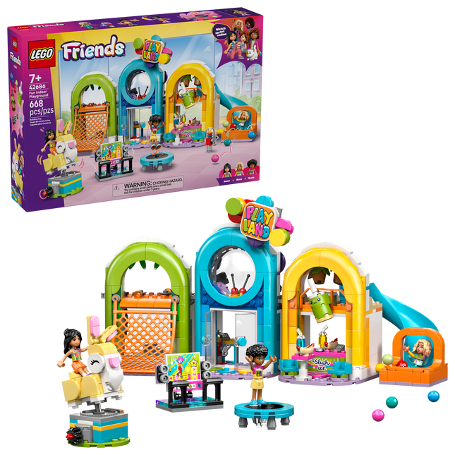 Lego Friends 42686 L’aire de jeux intérieure amusante