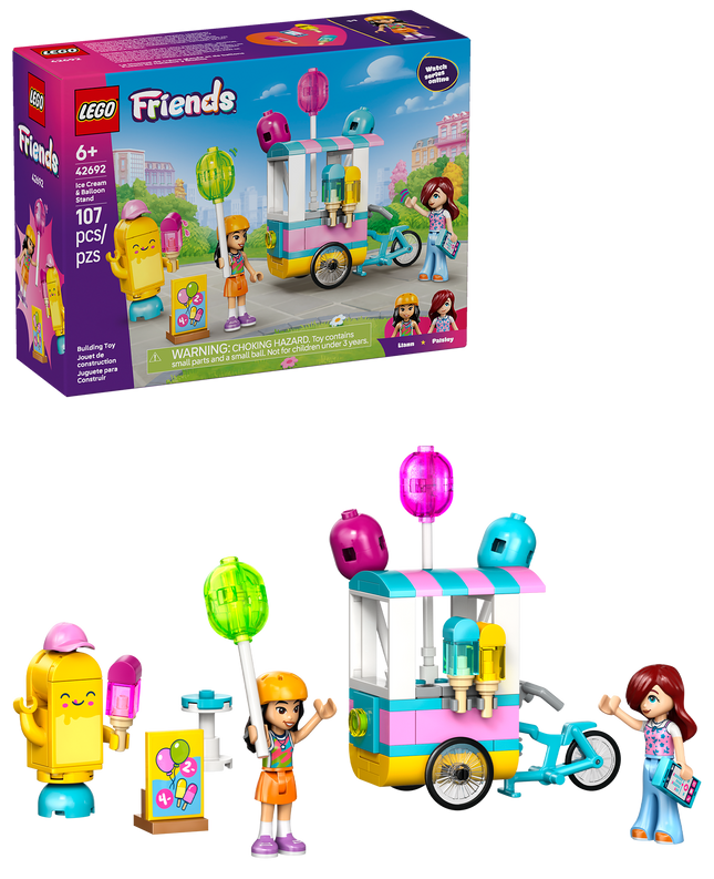 Lego Friends 42692 Le kiosque de crème glacée et de ballons